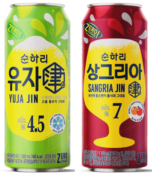 롯데칠성음료, ‘순하리 유자진’·‘순하리 상그리아진’ 출시