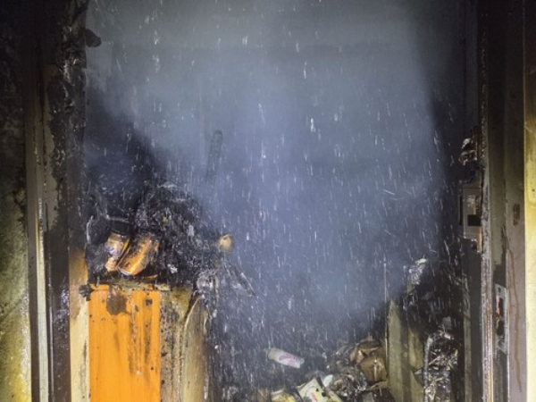 원룸 화재 현장.(사진=경기소방)