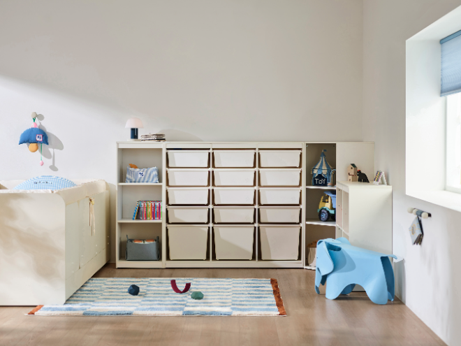 샘키즈 수납장으로 꾸민 아이방 모습.(사진=한샘)