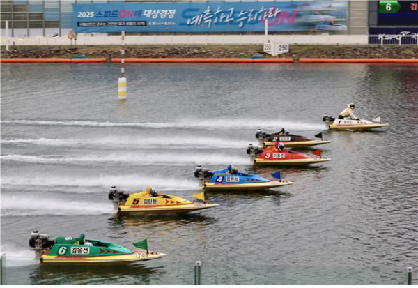 지난해 스피드온배 대상경정 결승전 경주 모습. (사진=국민체육진흥공단)