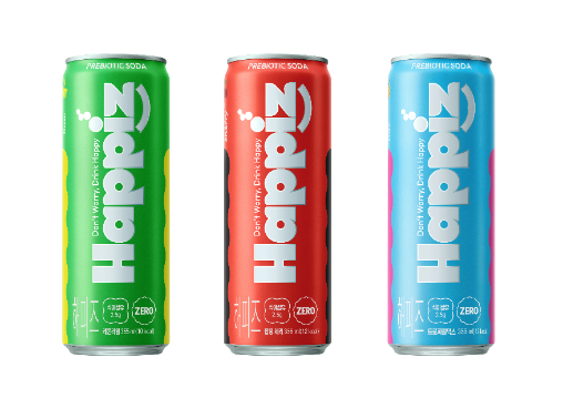 롯데칠성음료 프리바이오틱 소다 해피즈 출시