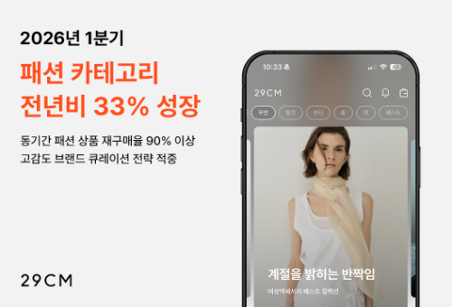 29CM, 1분기 패션 거래액 전년 대비 33% 증가