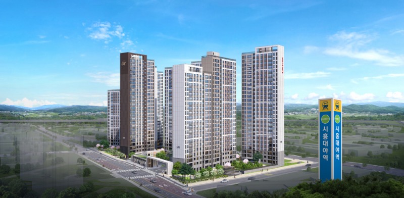 힐스테이트 시흥더클래스 조감도.(사진=현대엔지니어링)