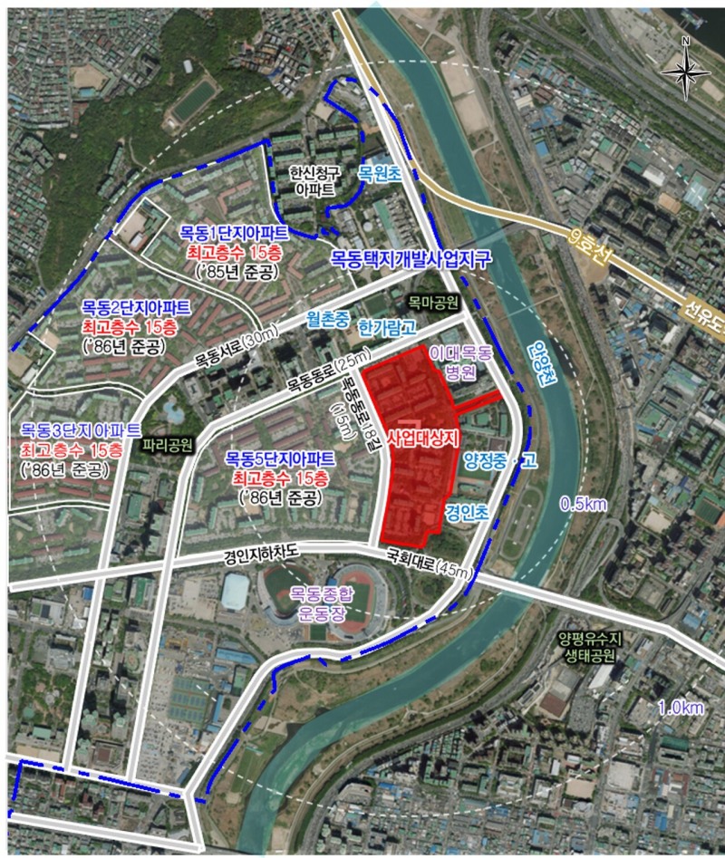 목동6단지 위치도.
