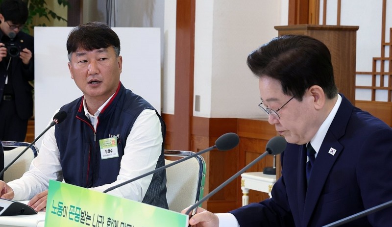 양경수 민주노총 위원장 발언(사진=연합뉴스)