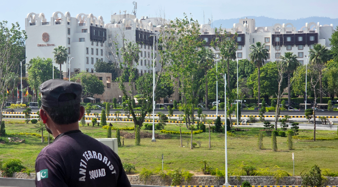 '미·이란 종전 협상' 열린 파키스탄 세레나 호텔. 사진=연합뉴스