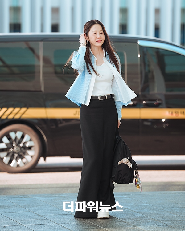 고현정, 인천국제공항 출국