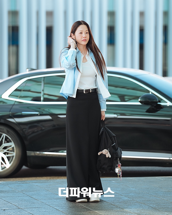 고현정, 인천국제공항 출국