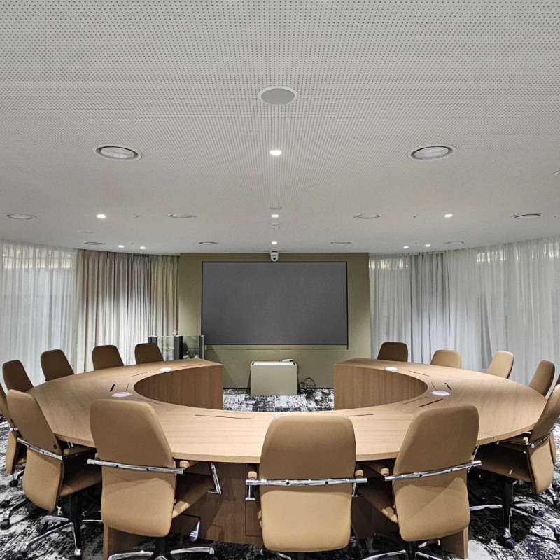 KCC 서초동 클렌체 갤러리 미팅룸에 적용된 사운드윈 제로 이미지.(사진=KCC)