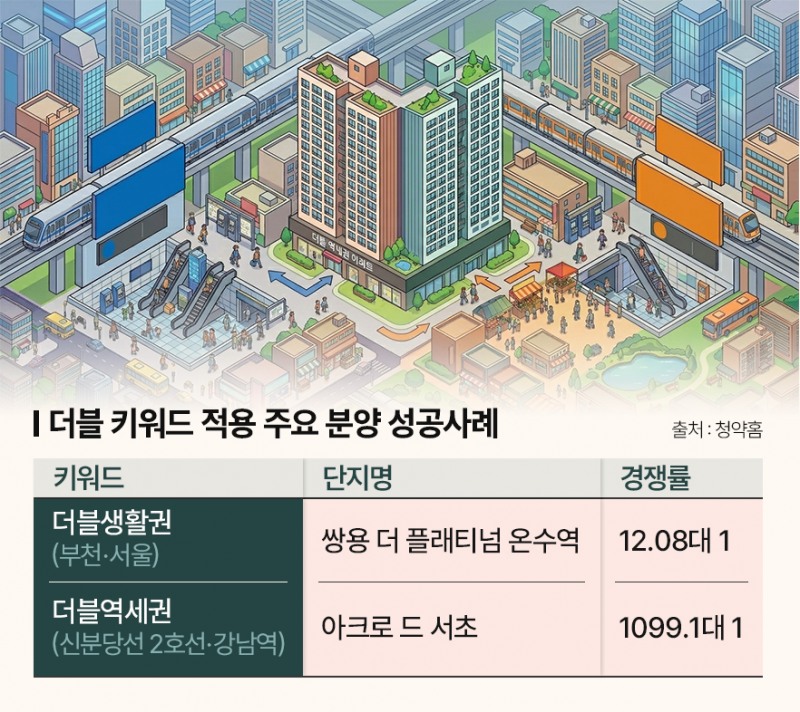 “하나보단 둘이 대세”…분양시장 흥행 조건은 ‘더블’