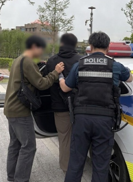 스토킹 잠정조치 FTX 모의 훈련 모습.(제공=대전보호관찰소)