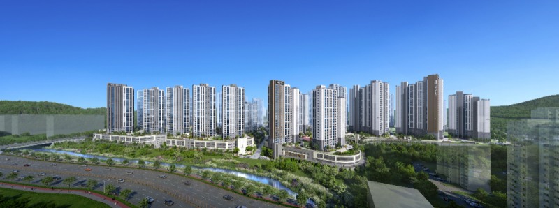 더샵 검단레이크파크 투시도.(사진=포스코이앤씨)