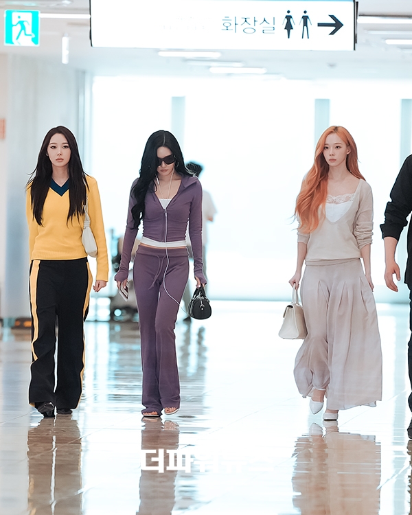 에스파 지젤-닝닝-윈터, 김포국제공항 출국