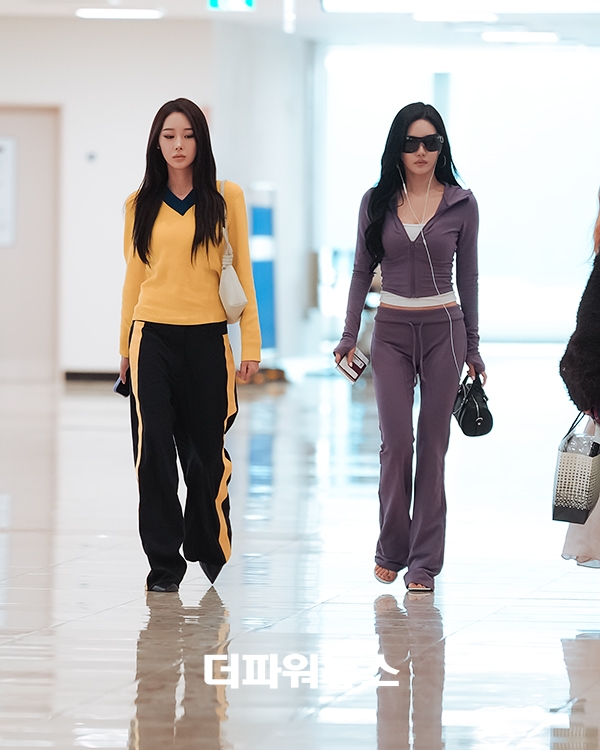 에스파 지젤-닝닝, 김포국제공항 출국