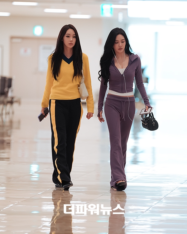 에스파 지젤-닝닝, 김포국제공항 출국
