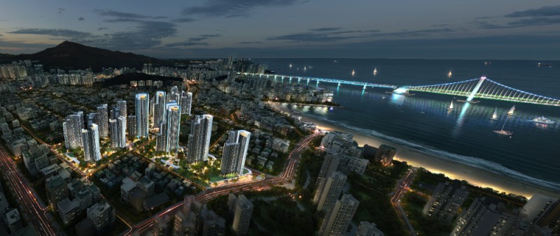 광안5구역 재개발 조감도.(사진=GS건설)