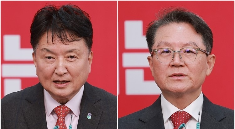 김영환·윤갑근(사진=연합뉴스)