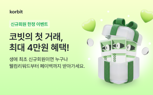 코빗, 신규회원 대상 최대 4만원 ‘웰컴 페이백’ 이벤트
