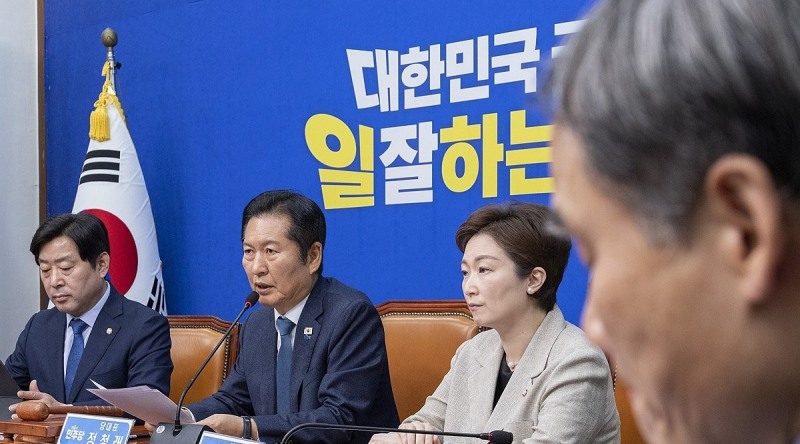 정청래 대표, 최고위원회의에서 발언(사진=연합뉴스)