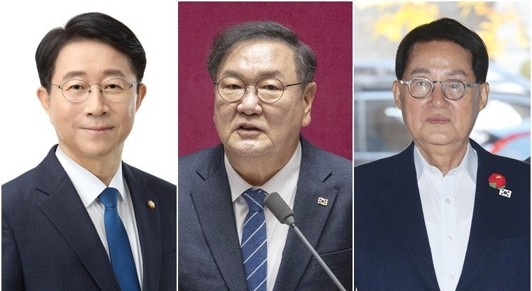 조정식·김태년·박지원(사진=연합뉴스)