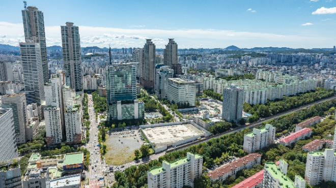 사진=홈플러스 부지 드론 전경