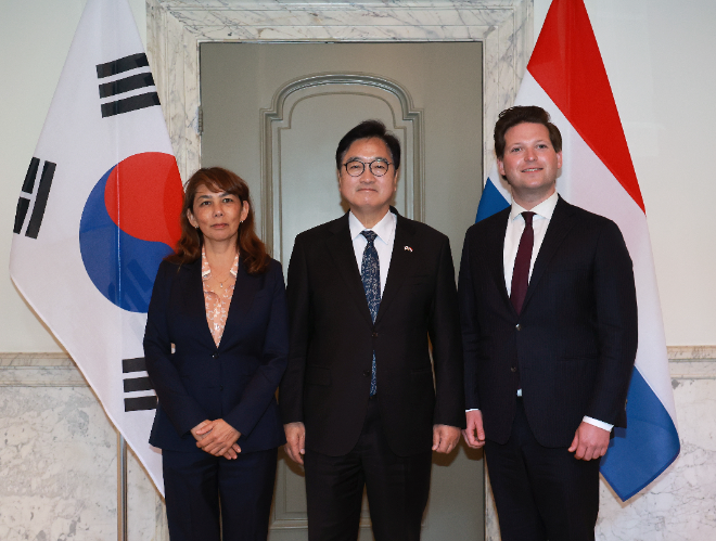 우원식 의장, 네덜란드 상·하원의장과 협력 확대 논의