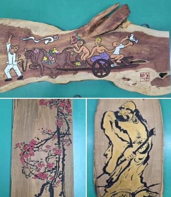 수용자 서각작품.(사진제공=경북직업훈련교도소)