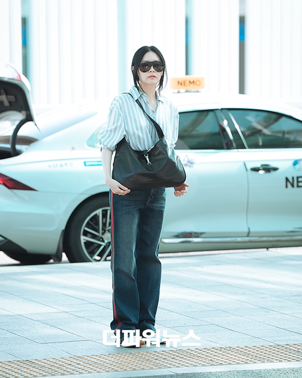 이영애, 인천국제공항 출국