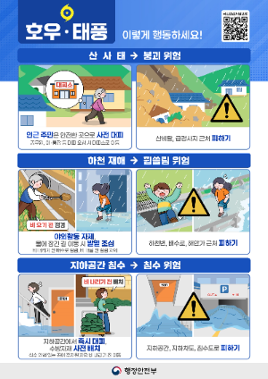 호우 태풍 행동요령 / 경기도