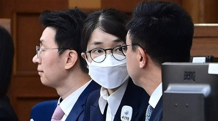 법정 출석한 김건희(사진=연합뉴스)