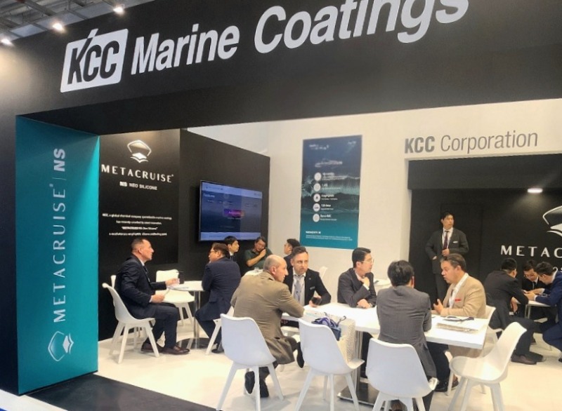 2024년 포시도니아 참석 당시 KCC 부스 현장.(사진=KCC)