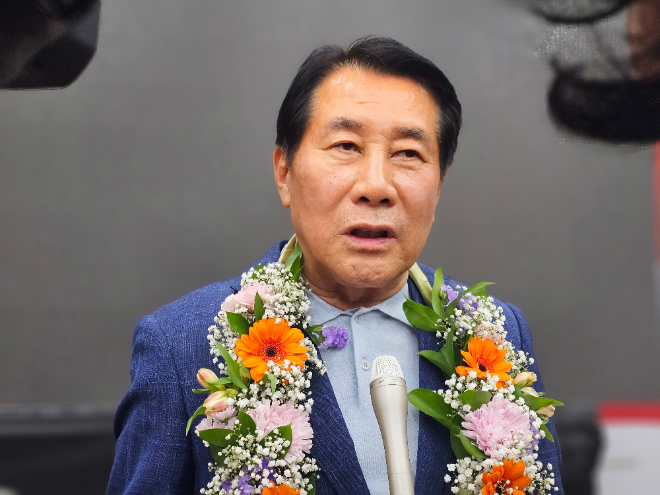 나동연 국민의힘 양산시장 당선인.(사진=김지윤 기자)