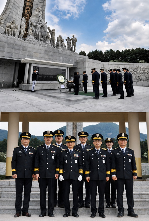 6월 4일 국립대전현충원을 방문해 참배하고 책임있는 교정행정을 다짐하고 있다.(사진제공=대전지방교정청)