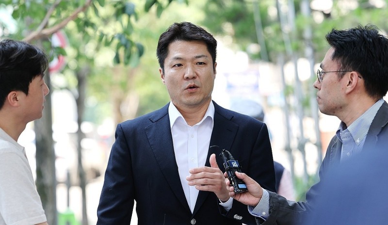 특검 출석하는 최재훈 대전지검 부장검사(사진=연합뉴스)