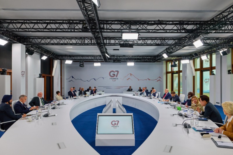 G7 회의 참석해 발언하는 이재명 대통령(사진=연합뉴스)