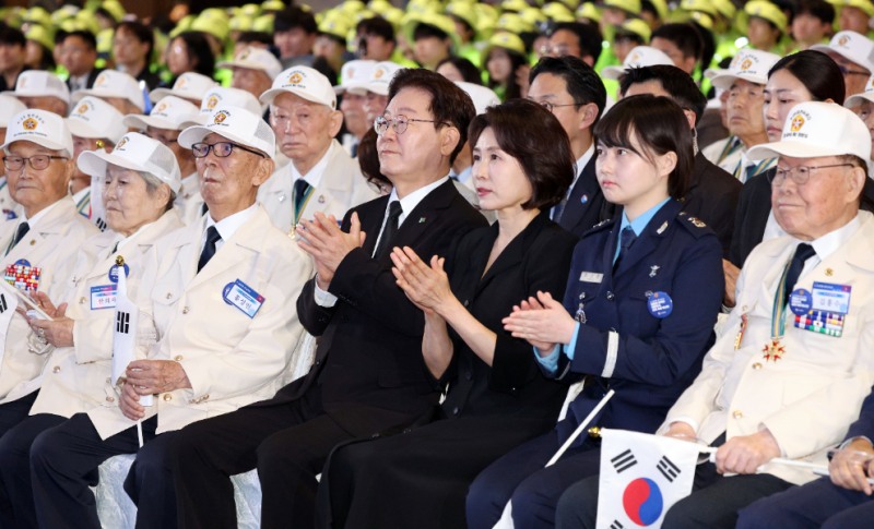 이재명 대통령 부부, 6·25 기념식 참석(사진=연합뉴스)