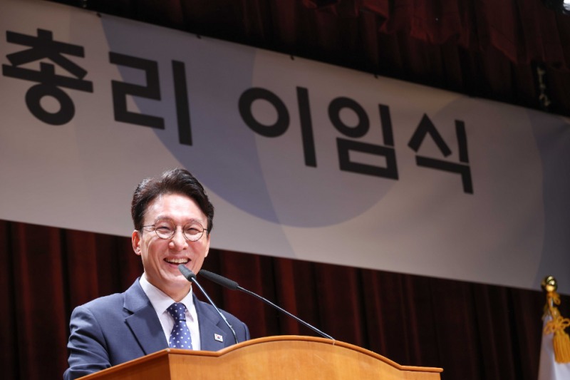이임사 하는 김민석 국무총리(사진=연합뉴스)
