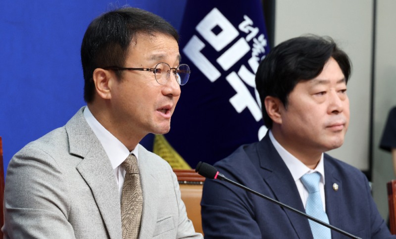국민의힘 비판하는 한병도 당 대표 직무대행(사진=연합뉴스)