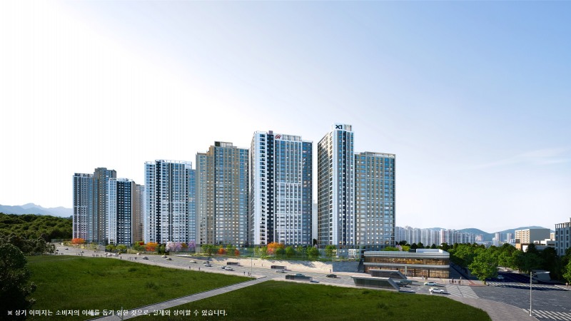 산곡역자이힐스테이트&하늘채 투시도.(사진=GS건설)