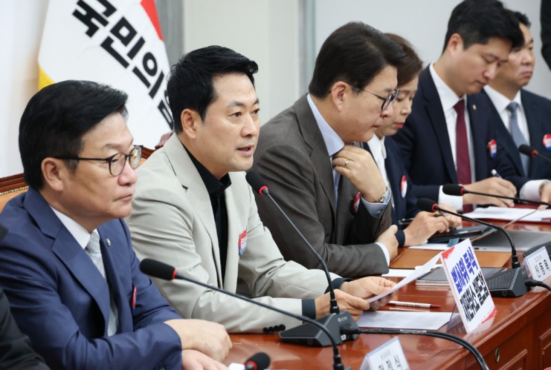 최고위원회의 발언하는 장동혁 대표(사진=연합뉴스)