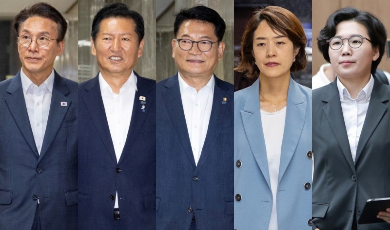 더불어민주당 당대표 후보 5인(사진=연합뉴스)