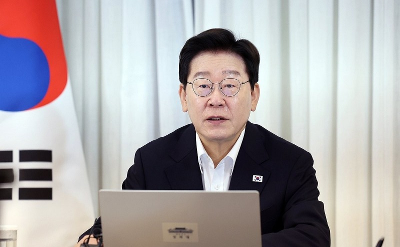 이재명 대통령, 브라질에서 대수보 주재(사진=연합뉴스)
