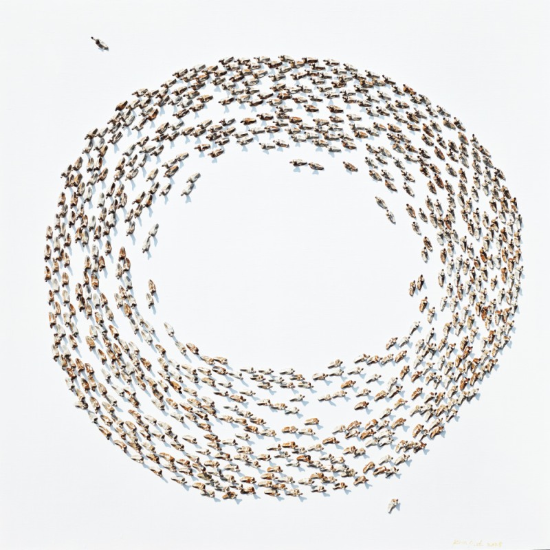 내면적 조우, 91X91cm(2550_s02), Ceramic on Canvas