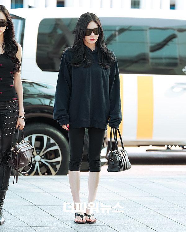 에스파 닝닝, 인천국제공항 출국