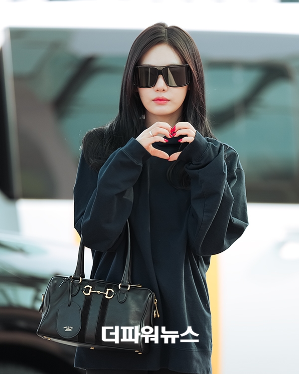 에스파 닝닝, 인천국제공항 출국