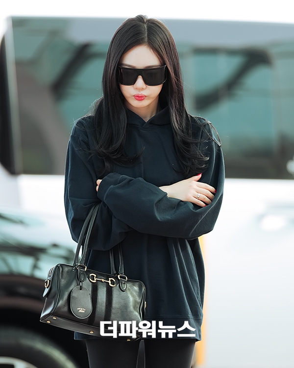 에스파 닝닝, 인천국제공항 출국