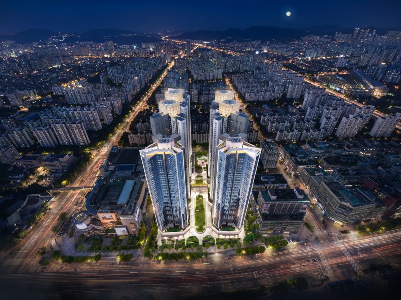 상동역 롯데캐슬 시그니처 조감도.