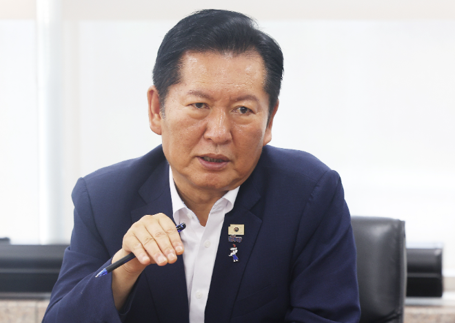 발언하는 민주당 정청래 당 대표 후보.(사진=연합뉴스)