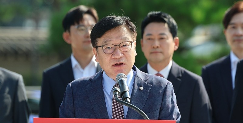현장 최고위서 발언하는 정점식 원내대표(사진=연합뉴스)