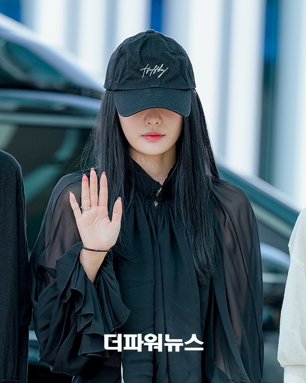 에스파 닝닝, 인천국제공항 출국